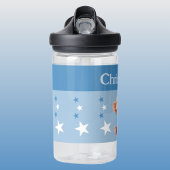 可愛い猿の名前を付け星キッズブルー ウォーターボトル