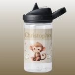 可愛い猿の名前を付け星キッズ茶色 ウォーターボトル<br><div class="desc">CamelBak Eddy®水子供へ瓶。名前を付けてパーソナライズ茶色と白の色の星を持つ可愛い猿を特徴とするウォーターボトル。</div>