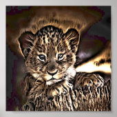 可愛い獅子の子 ポスター (正面)