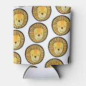 可愛い獅子模様 缶クーラー (正面)