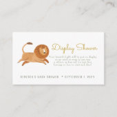 可愛い獅子表示式シャワー囲い エンクロージャーカード (正面)