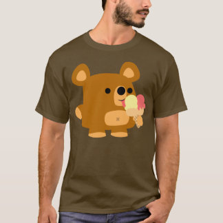 可愛い玉つきマンガ熊：)アパレル Tシャツ