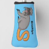 可愛い玉林天皇イラストレーション漫画 ゴルフヘッドカバー (回転90)