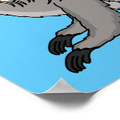 可愛い玉林天皇イラストレーション漫画 ポスター (角)