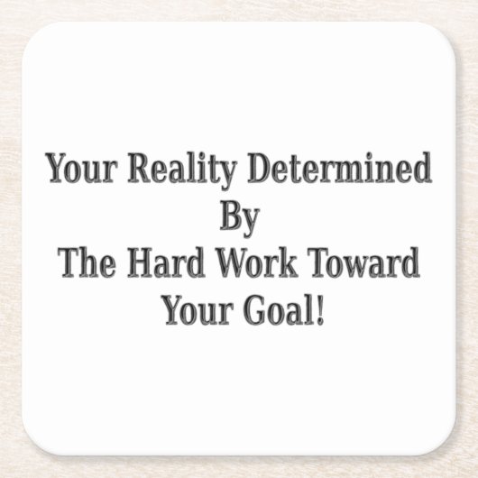 可愛い現実のデザインが意図した！木製壁 スクエアペーパーコースター (正面)