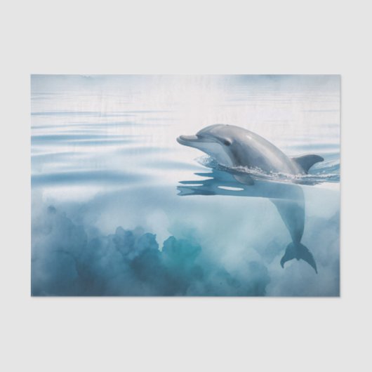 可愛い瓶詰めドルフィンウォーターの色の切り離し 薄葉紙 (正面)