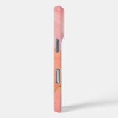 可愛い甘いピンクの金ゴールド波形テクスチフェミニンャカスタムー Case-Mate iPhoneケース (裏面 / 右)