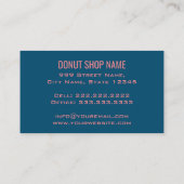 可愛い甘いレトロドーナツ 名刺 (裏面)