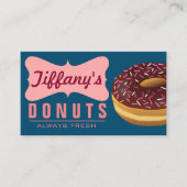 可愛い甘いレトロドーナツ 名刺 (正面)