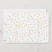 可愛い甘いワンキャンディランド写真第1誕生日 招待状 (裏面)