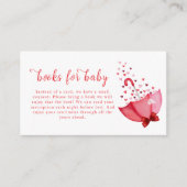 可愛い甘い傘バマシャワー用の本 エンクロージャーカード (正面)