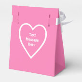 可愛い甘い白い子犬の写真顔ピンクファボ フェイバーボックス (裏面サイド)