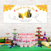 可愛い甘いAs Can Beeテーマのかわいい赤ちゃんシャワー 横断幕