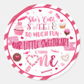 可愛い甘くておもしろい ラウンドシール (正面)