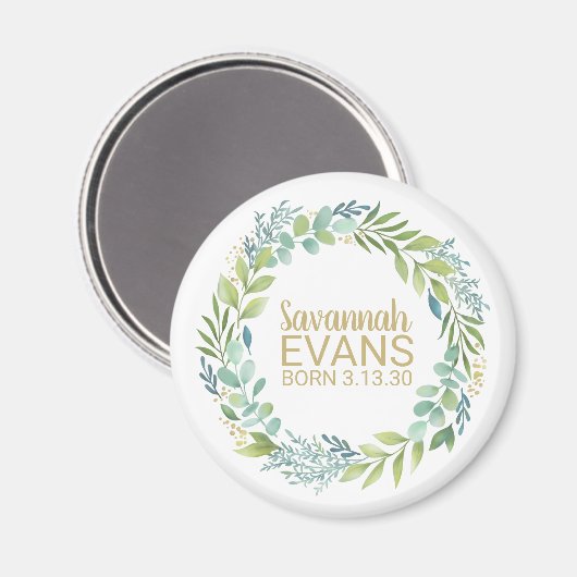 可愛い生まれたばかりの誕生状態磁石 マグネット (正面/裏面)