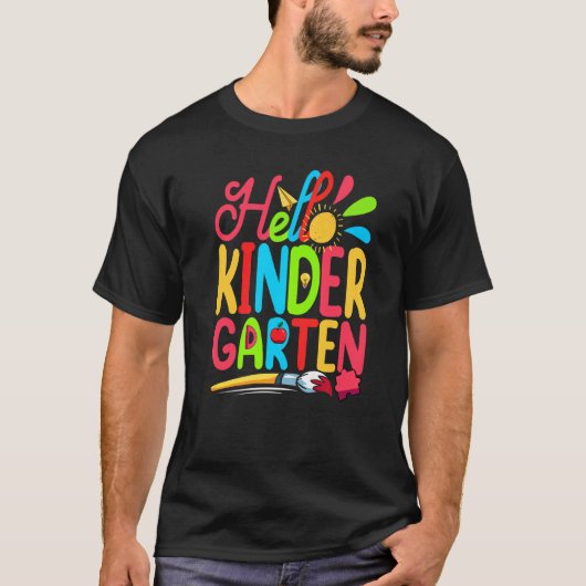 可愛い生徒先生ハロー幼稚園1日目 Tシャツ (正面)