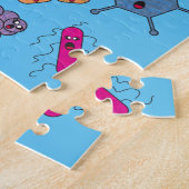 可愛い生殖で手を洗う ジグソーパズル (側面)