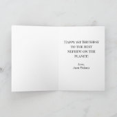 可愛い甥の息子の男の子1歳の誕生日の恐竜カード カード (内部)