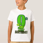 可愛い男の子は恐竜のTシャツ9歳 Tシャツ (正面)