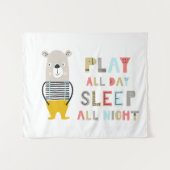 可愛い男の子遊は終日 タペストリー (正面(横))