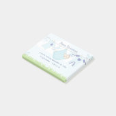 可愛い男の赤ちゃん服飾ライン ポストイット (アングル)