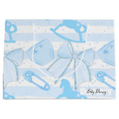 可愛い男の赤ちゃん柄 ラージペーパーバッグ (正面)