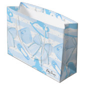 可愛い男の赤ちゃん柄 ラージペーパーバッグ (裏面アングル)