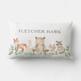 可愛い男女兼用ウッドランド動物ベビー ランバークッション