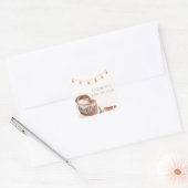 可愛い男女兼用ボホバシネットおもちゃ赤ちゃんシャワー スクエアシール (封筒)