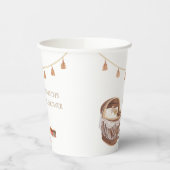 可愛い男女兼用ボホバシネットおもちゃ赤ちゃんシャワー 紙コップ (左)