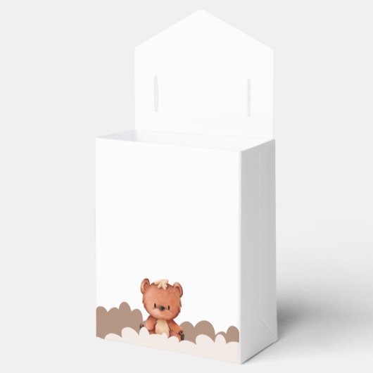 可愛い男女兼用ボホベアベビーシャワー フェイバーボックス (オープン)