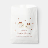 可愛い男女兼用団子の赤ちゃんシャワー フェイバーバッグ (正面)