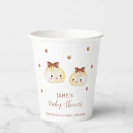 可愛い男女兼用団子の赤ちゃんシャワー 紙コップ