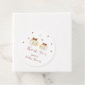 可愛い男女兼用団子ベイビーシャワーありがとう フェイバータグ (インサイチュ)