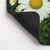 可愛い白いデイジーの花 マウスパッド (コーナー)