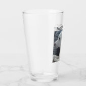 可愛い白い犬と最高のパパパル タンブラーグラス (右)