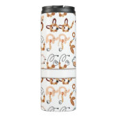 可愛い白のおもちゃボホパターンイラストレーション名 タンブラー (裏面)