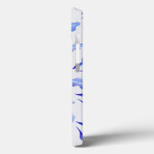 可愛い白シンプルい離れ青の花 Case-Mate iPhoneケース (裏面 / 左)