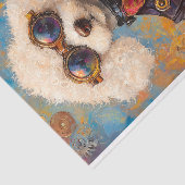 可愛い白ステームパンクプードルドッグAX6デコページ 薄葉紙 (詳細)