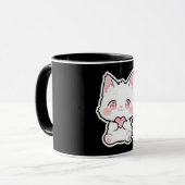 可愛い白猫 マグカップ (正面左)