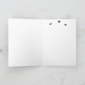 可愛い白考え猫 カード (内部)