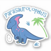 可愛い白頭竜目 シール (正面)