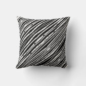 可愛い白黒の木柄 クッション (裏面)