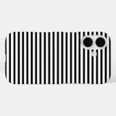 可愛い白黒の水平ストライプモダン Case-Mate iPhoneケース (裏面 (横))