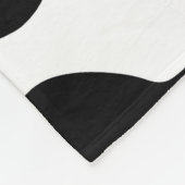 可愛い白黒の牛プリントファーム動物子供部屋 フリースブランケット (角)