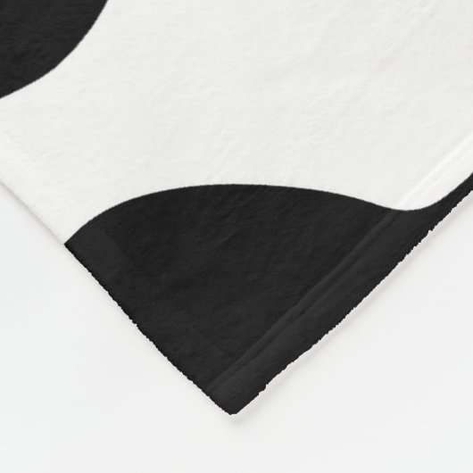 可愛い白黒の牛プリントファーム動物子供部屋 フリースブランケット (角)