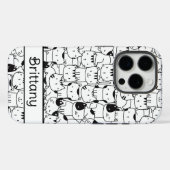 可愛い白黒の猫 Case-Mate iPhoneケース (裏面 (横))