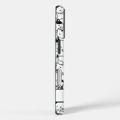 可愛い白黒の猫 Case-Mate iPhoneケース (裏面 / 右)