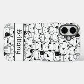 可愛い白黒の猫 Case-Mate iPhoneケース (裏面 (横))