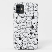 可愛い白黒の猫 Case-Mate iPhoneケース (裏面)